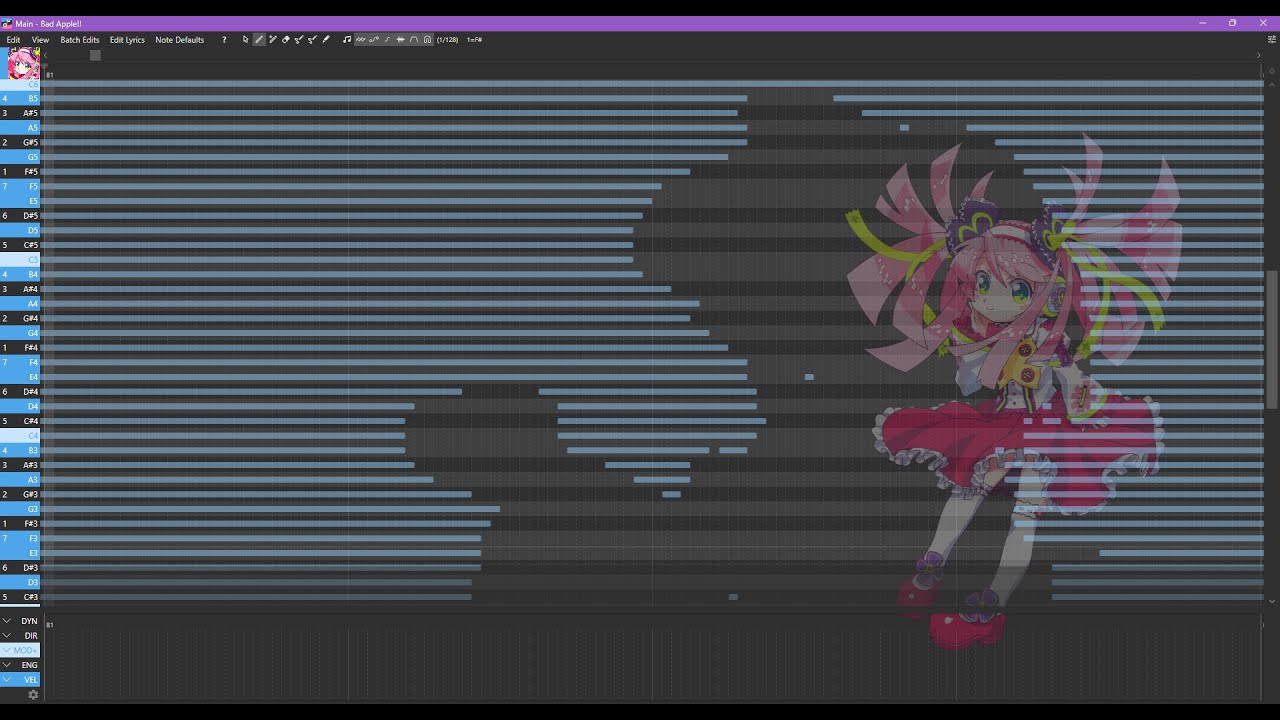 Bad Apple!! on OpenUtau feat. Haruka Nana／春歌ナナ [+USTX] - YouTube