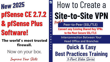pfSense 2.7.2 New! | Convert OpenVPN (Peer-to-Peer Shared Key) to (Peer-to-Peer SSL/TLS)