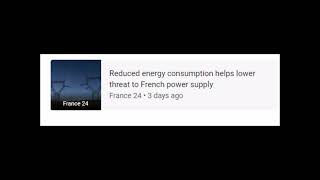 France 24Reduced energy consumption helps lower threat to French power supply
