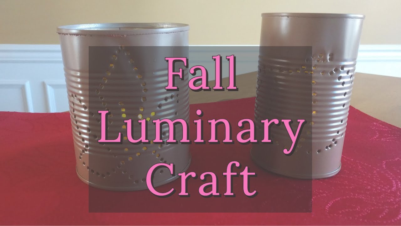 Fall Luminary Craft - YouTube