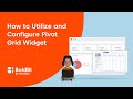 How to Utilize and Configure Pivot Grid Widget in Bold BI Dashboard