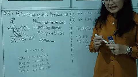 Program Linier part 2 (fungsi sasaran/tujuan/nilai maksimum/nilai minimum)