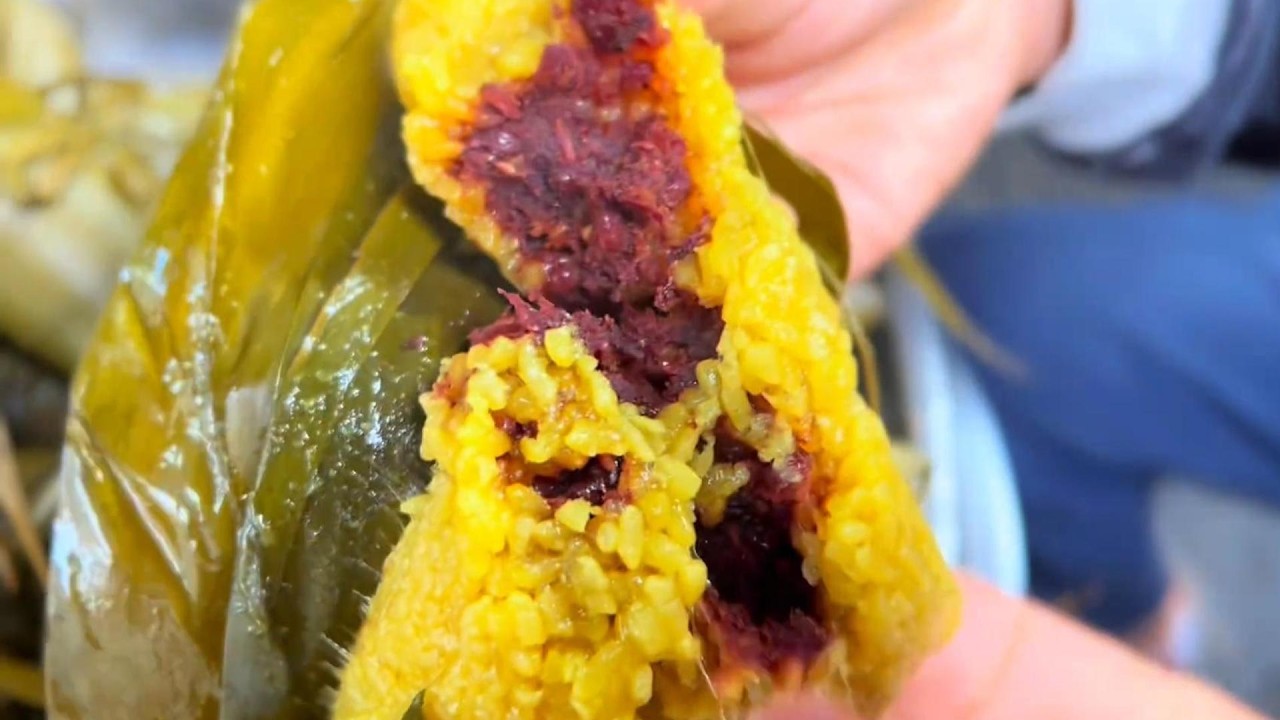 Mountain and Field Dragon Boat Festival Spirit! Farmhouse Handmade Red Bean Paste Zongzi, May Every