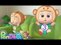Five Little Monkeys Jumping on the Bed | Numbers Counting + Nursery Rhymes &amp; Kids Songs - Pandobi