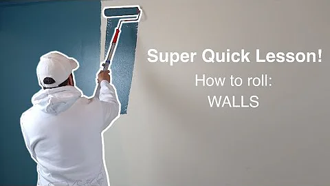 Super Quick Lesson: How to roll a wall with paint