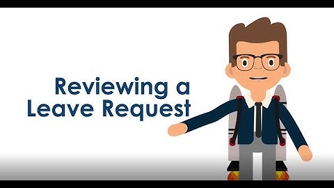 J1 Web - Employee Supervisor Hub: Reviewing an Employee Leave Request