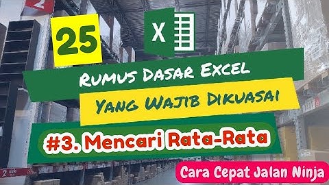 Cara Menghitung Nilai Rata-Rata di Excel (Rumus AVERAGE) || Tutorial Excel
