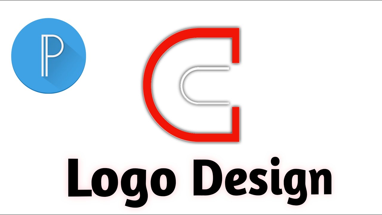 C new logo design pixellab mobile tutorial 2022
