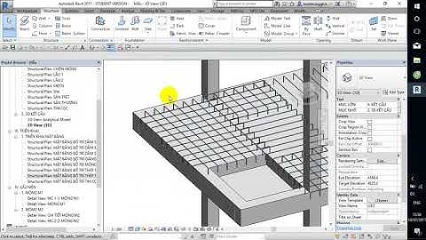 Revit structure   Bài 11 Triển khai thép cho sàn lớp trên Lầu 1 P2