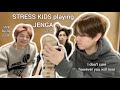 [ENG] Stray Kids playing Jenga and it was so stressful (Felix, Seungmin, I.N aka BokSeungAh)