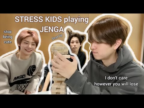 ENG Stray Kids Playing Jenga And It Was So Stressful Felix Seungmin I N Aka BokSeungAh