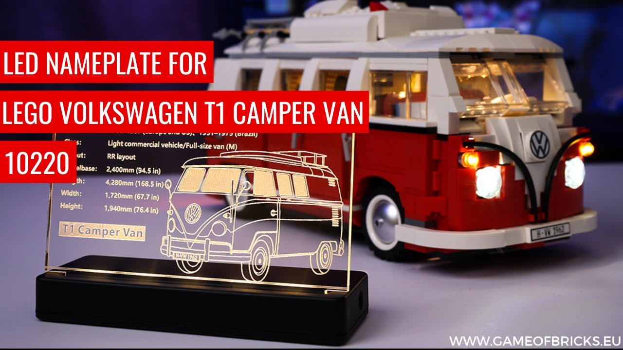 LED Nameplate for Volkswagen T1 Camper Van