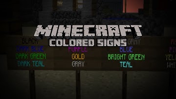 Colored Signs Tutorial! | Minecraft Bukkit Plugin