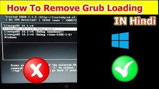 How to remove GRUB bootloader from windows 10 | how to remove grub bootloader