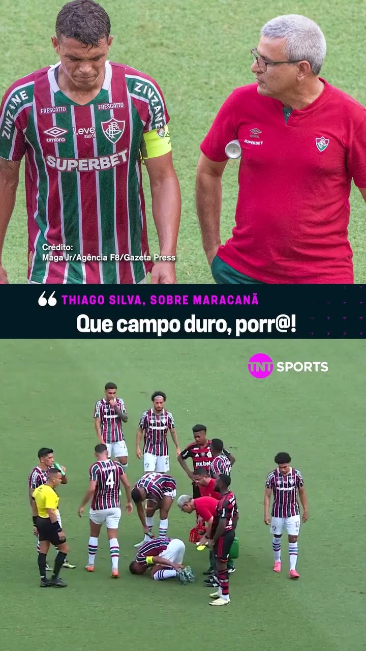 O THIAGO SILVA NÃO TÁ FELIZ COM O GRAMADO DO MARACANÃ!! ?? #shorts