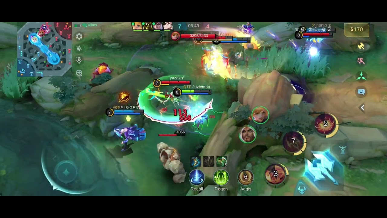 Match 67 Hanabi Push Rank MLBB season 39, aman ajah kalo sudah ada estes 😆