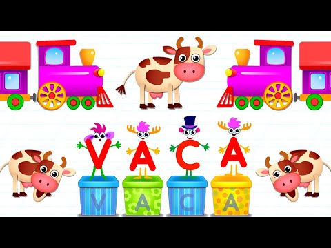 Bini ABC Academia De Lectura - Letter V - VACA, VAGÓN, VENTILADOR | Bini Bambini Games