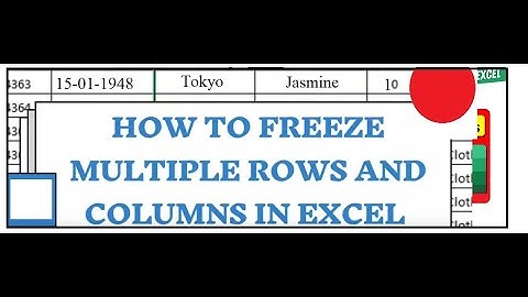 Lock It In: Freezing Dynamic Data from RANDBETWEEN in Excel! How to Freeze Multiple Rows and Columns