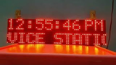 How to show Date, Time, and message on P10 display board in Tamil fully explained.😀👍
