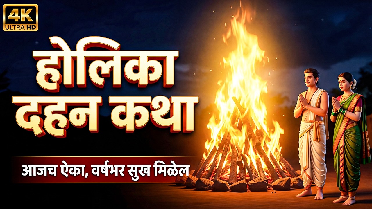 होलिका दहन कथा 🚩 वाईटावर चांगल्याचा विजय! भक्त प्रल्हादाची ही गोष्ट नक्की ऐका 🙏