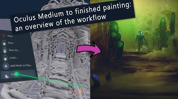 Oculus Medium Tutorial - workflow from sculpt to render to paint-over