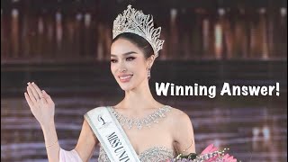 Tharina Botes: Miss Universe Thailand | Q & A! Winning Answer! Miss Bangkok | Krung Thep Winner! 👸