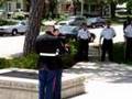 Grandpa's Marine funeral / flag ceremony - bagpipes