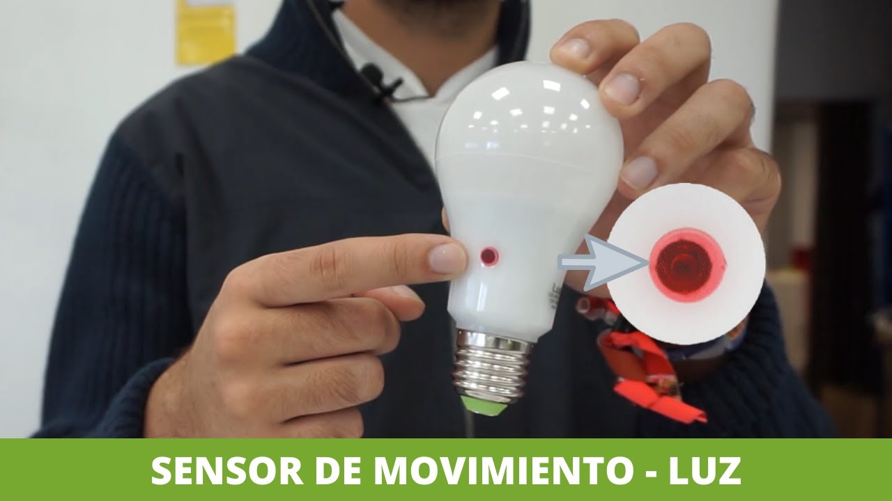 Bombilla LED sensor movimiento/luz 8W