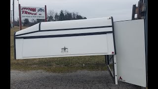 Walk around of used Leer DCC wedge contractor cap Toolboxes unit for sale. 0914 Ford F150 6.5 bed.