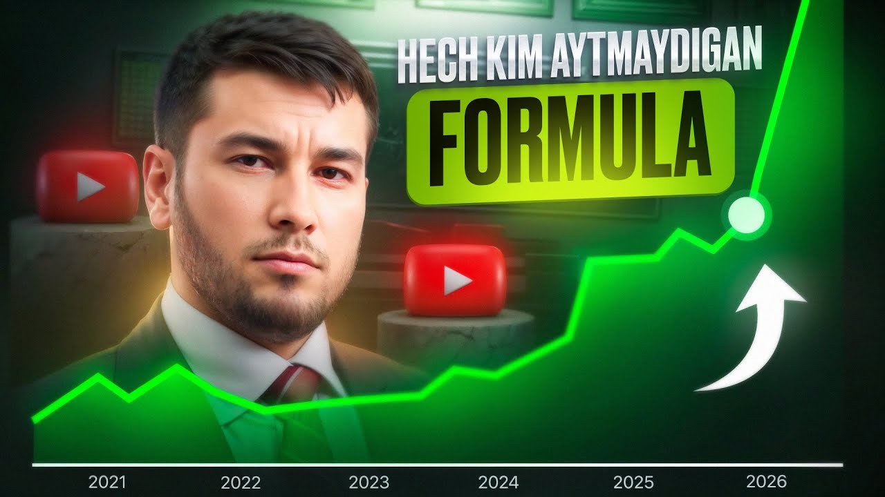 YouTubedan Pul Ishlash MAXFIY Formulasi - 2026 Yil Strategiyasi