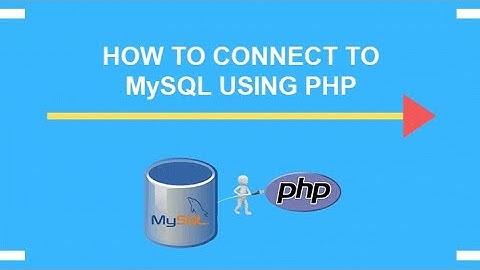 How to connect php to mysql database using xampp.