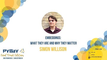 "Embeddings: What they are and why they matter" - Simon Willison (PyBay 2023)