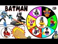 Batman Toys SPINNING WHEEL SLIME GAME w/ LEGO Batman Minifigures