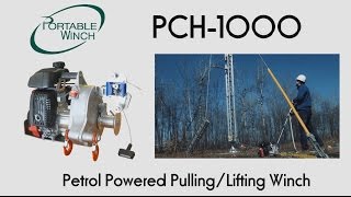 Portable Winch Pch-1000 Petrol Powered Pullinglifting Winch