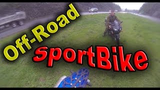 Yamaha WR280R Goes Off-Road With SportBike Close Behind
