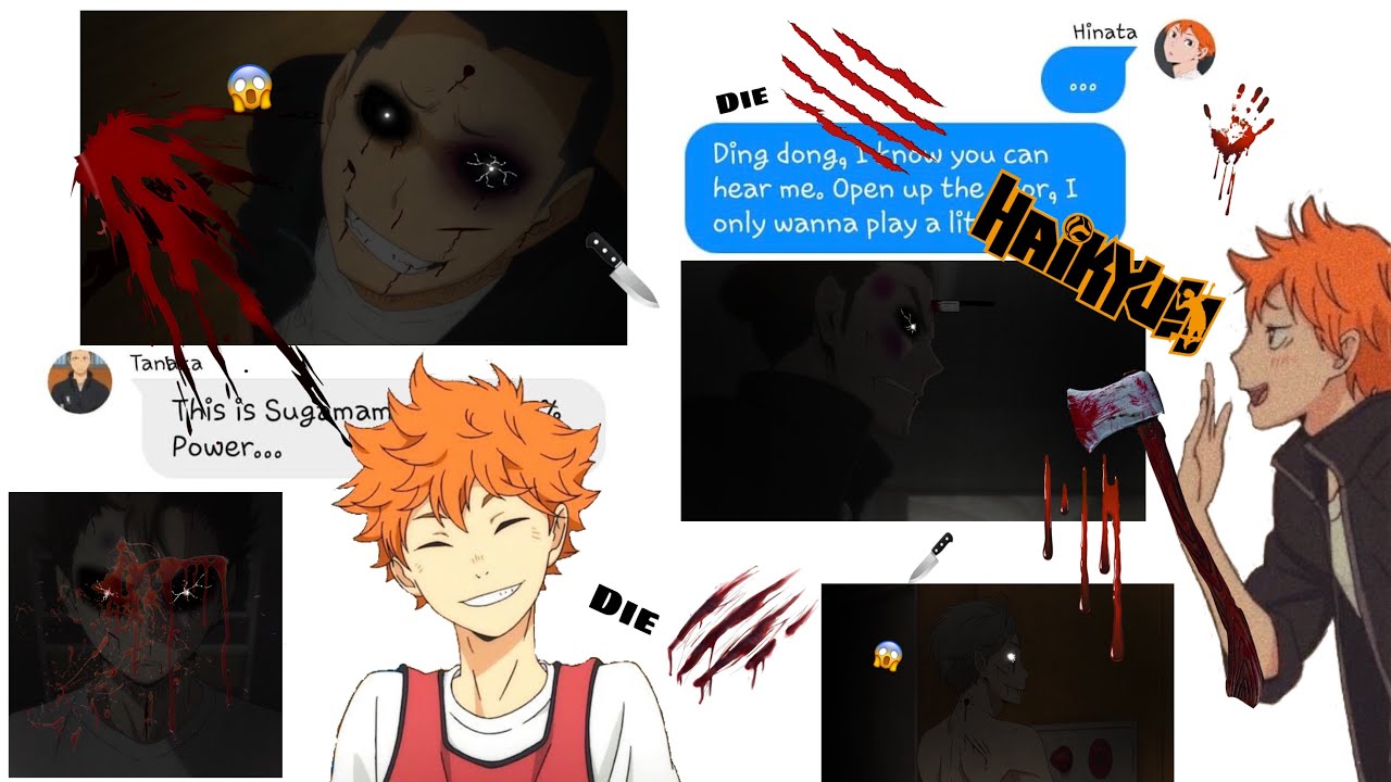 Hinata Becomes A Killer Part 2 *END*||Haikyuu Horror Lyrics Text Stories