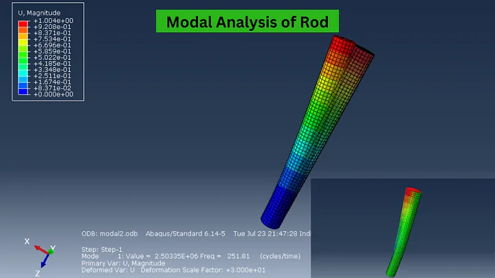 "Modal Analysis of a Rod in Abaqus CAE 🎶🔍" | Beginners tutorial