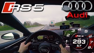EPIC !!! 2018 Audi RS5 (0-295 km/h) TOP SPEED, Acceleration TEST✔