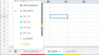 Google Sheets - Protect, Customize, and Hide Sheets | Multiple Users