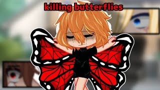 Killing butterflies 🦋  || gacha life 2 || Trend/meme || Soukoku modern!AU || Chuuya angst || BSD ||
