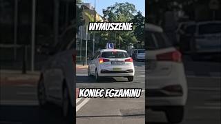 Wymuszenie KONIEC egzaminu 200 zł i 4 tygodnie czekania ul.Kleczewska #celprawko #egzamin #kursant