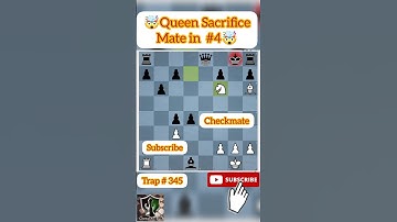 QUEEN SACRIFICE | TWO KNIGHT CHECKMATE 🤯🤩🤯#chess #shorts #checkmate