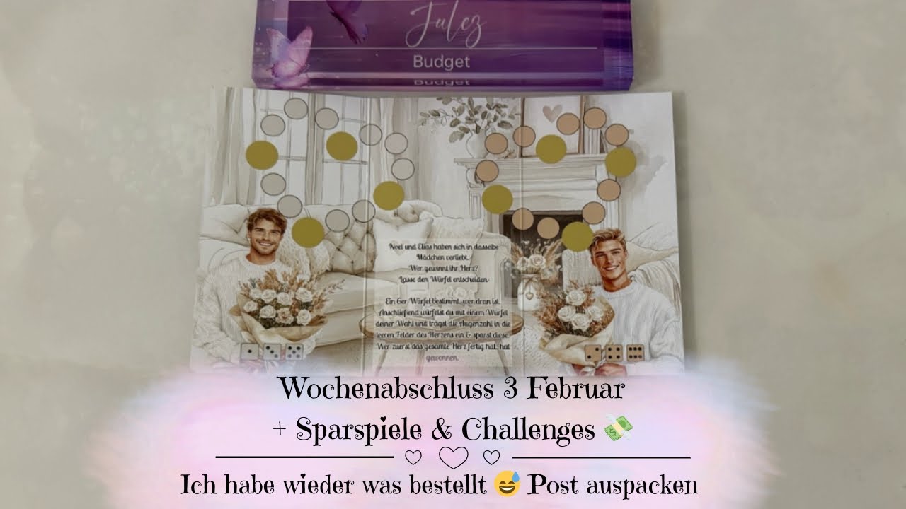 🦋Wochenabschluss 3 Februar | Sparspiele & Challenges | Ich habe wieder was bestellt | Post auspacken