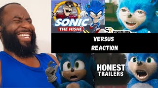 Sonic The Hedgehog | Honest Trailer Vs. Pitch Meeting Vs. HISHE Reaction
