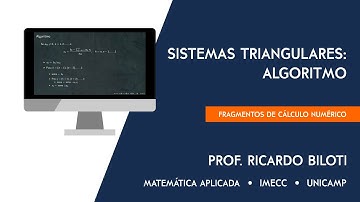 Sistemas triangulares: algoritmo e número de operações