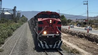 El aire casi me tumba al grabar este tren.