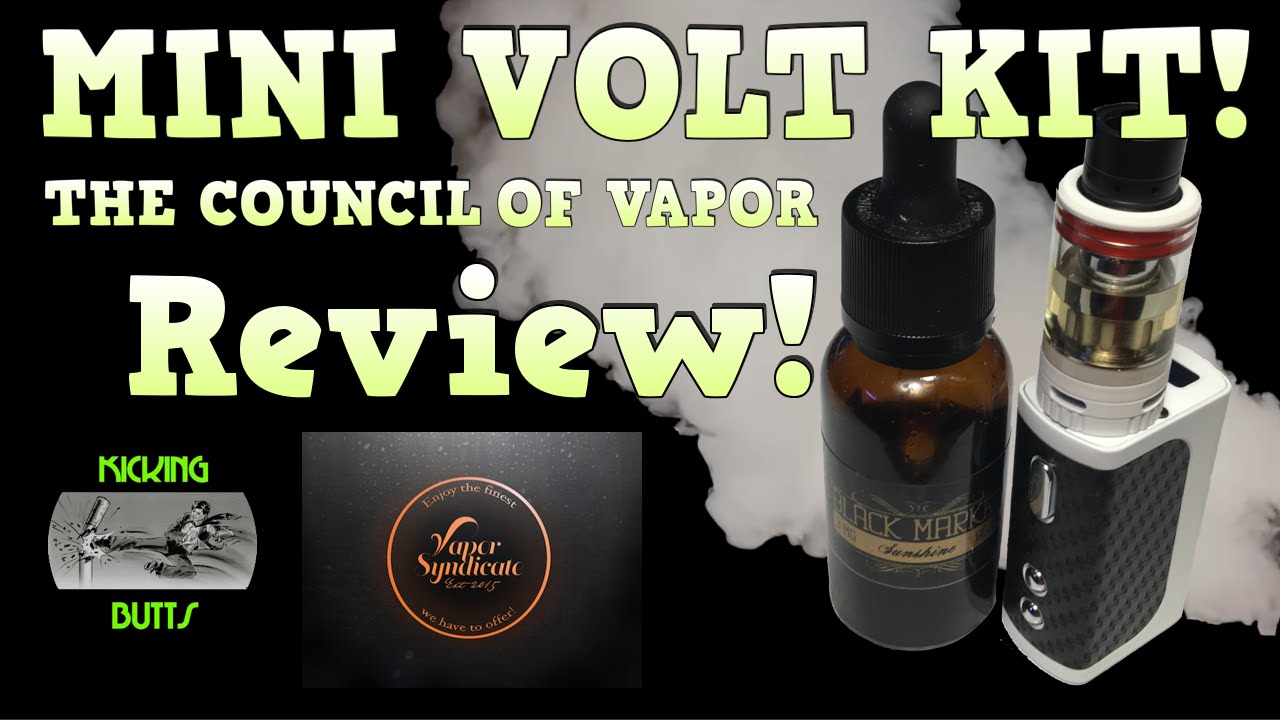 The Council Of Vaper Mini Volt Kit Review! AIN'T SHE SO CUTE!! Kicking Butts!!