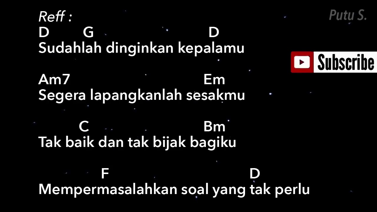 KIS BAND Feat Tiari Bintang SUDAHLAH Lirik Chord Kunci Gitar - YouTube