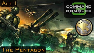 Mission 2 The Pentagon | Act I | Hard | Tiberium Wars | Command and Conquer