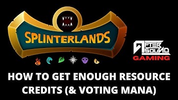 HOW TO GET ENOUGH RESOURCE CREDITS (& VOTING MANA)